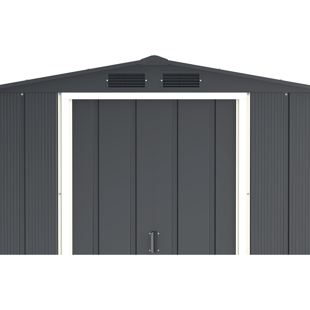 Casuta gradina DURAMAX Eco 6X6, otel, 202 x 182.2 x 180.5 cm, antracit