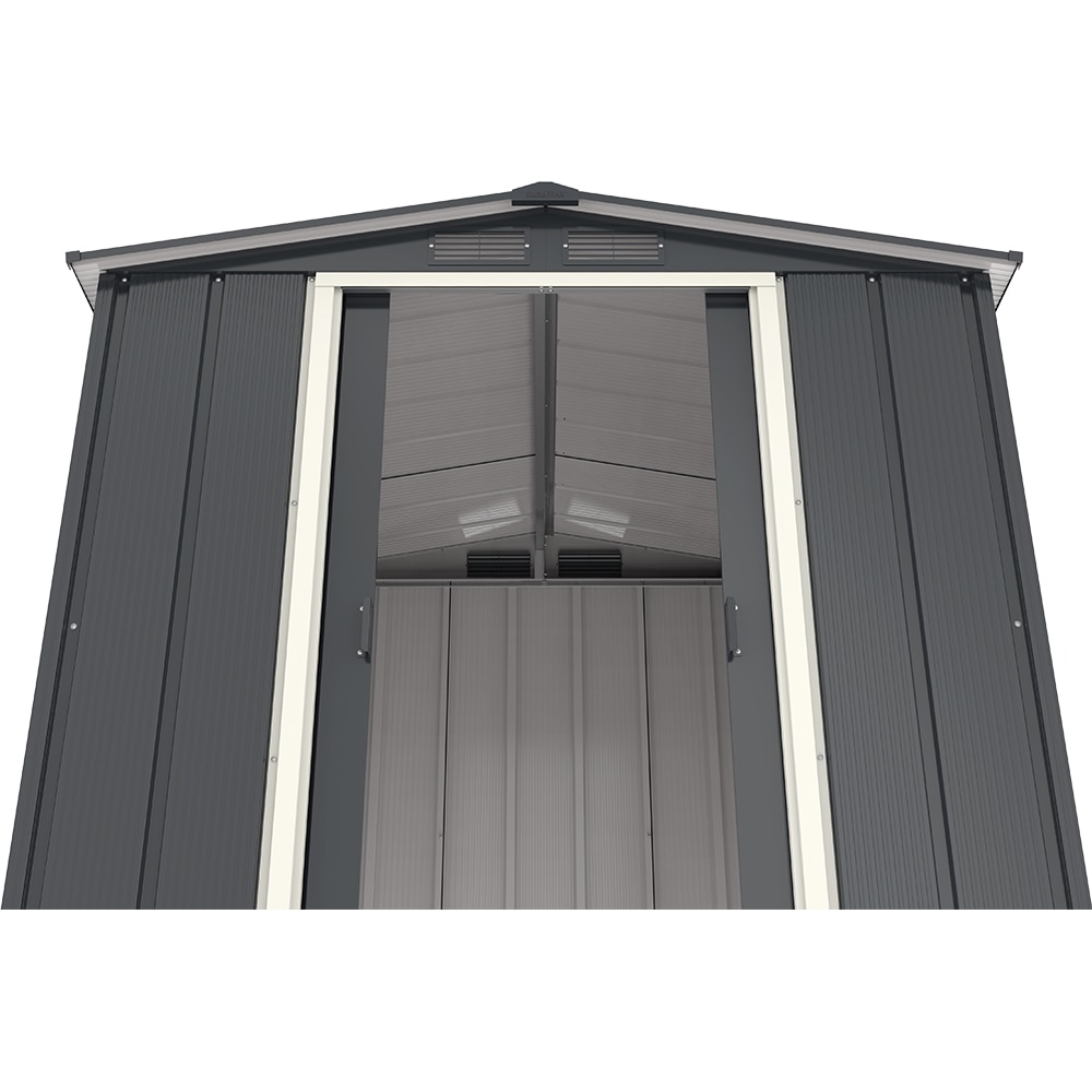 Casuta gradina DURAMAX Eco 6X6, otel, 202 x 182.2 x 180.5 cm, antracit