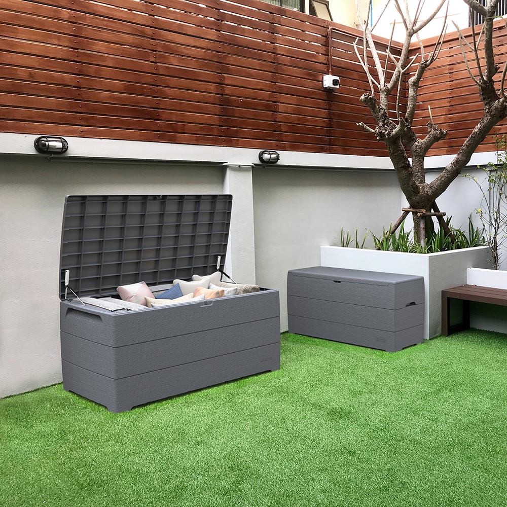 Lada depozitare gradina DURAMAX Durabox 270 L, 116.5 x 45 x 56 cm, gri