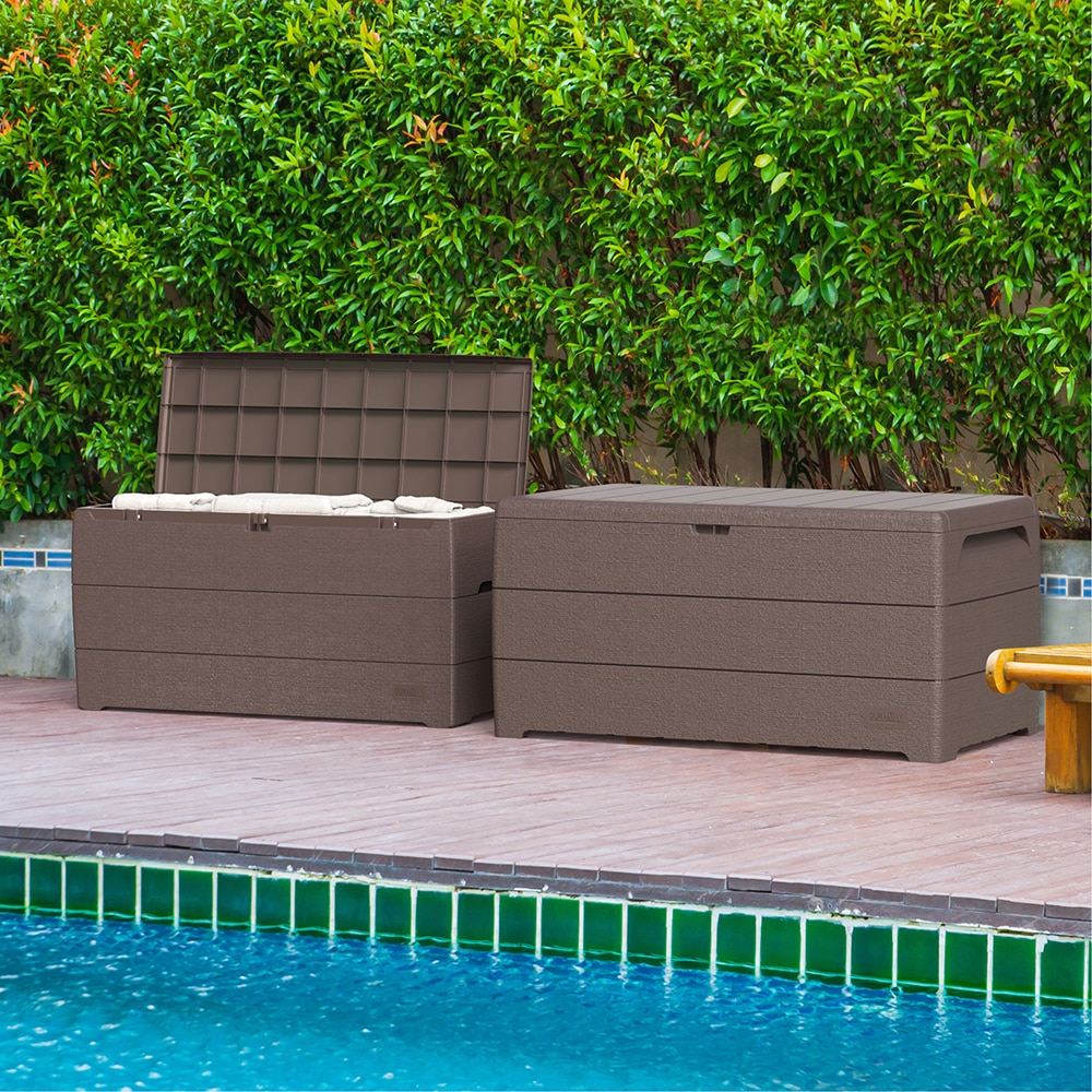 Lada depozitare gradina DURAMAX Durabox 416 L, 129.5 x 70 x 62.5 cm, maro