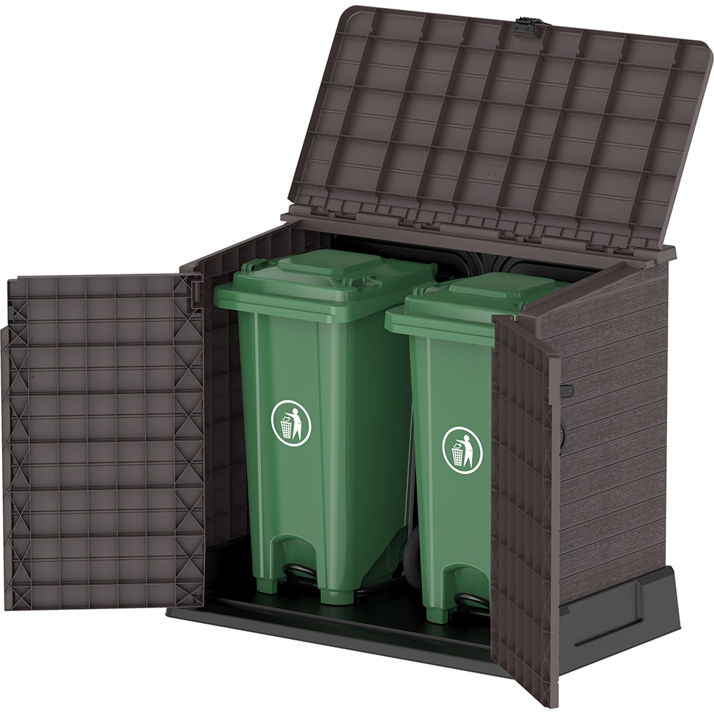 Dulap depozitare gradina DURAMAX Storeway 850 L, 130 x 74 x 110 cm, maro