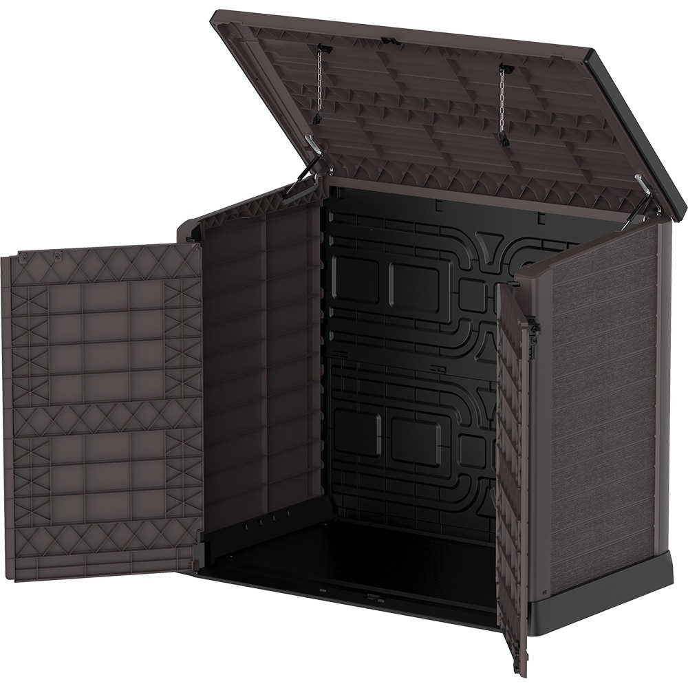 Dulap depozitare gradina DURAMAX Storeway 1200 L, 145 x 82.5 x 125 cm, maro