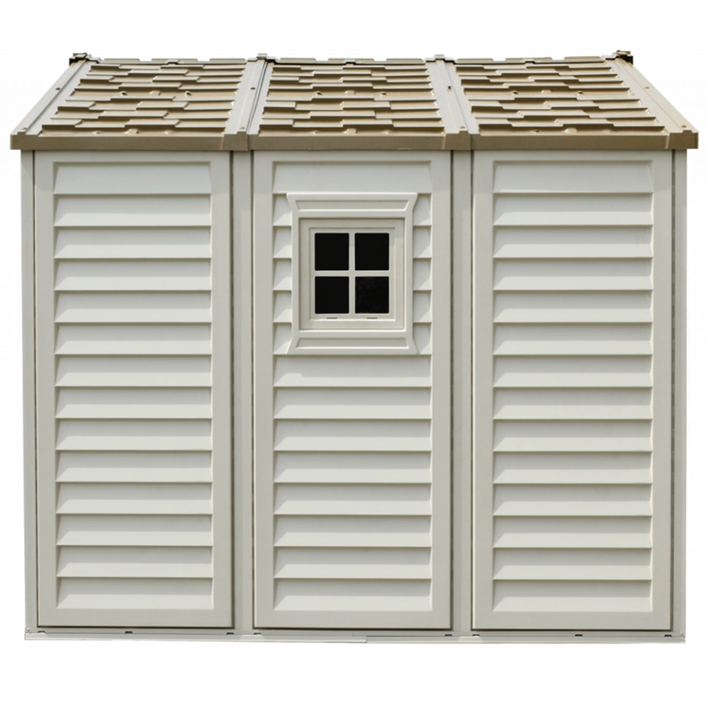 Casuta de gradina DURAMAX Duraplus, rasina, 246.4 x 239.7 x 234.4 cm, bej