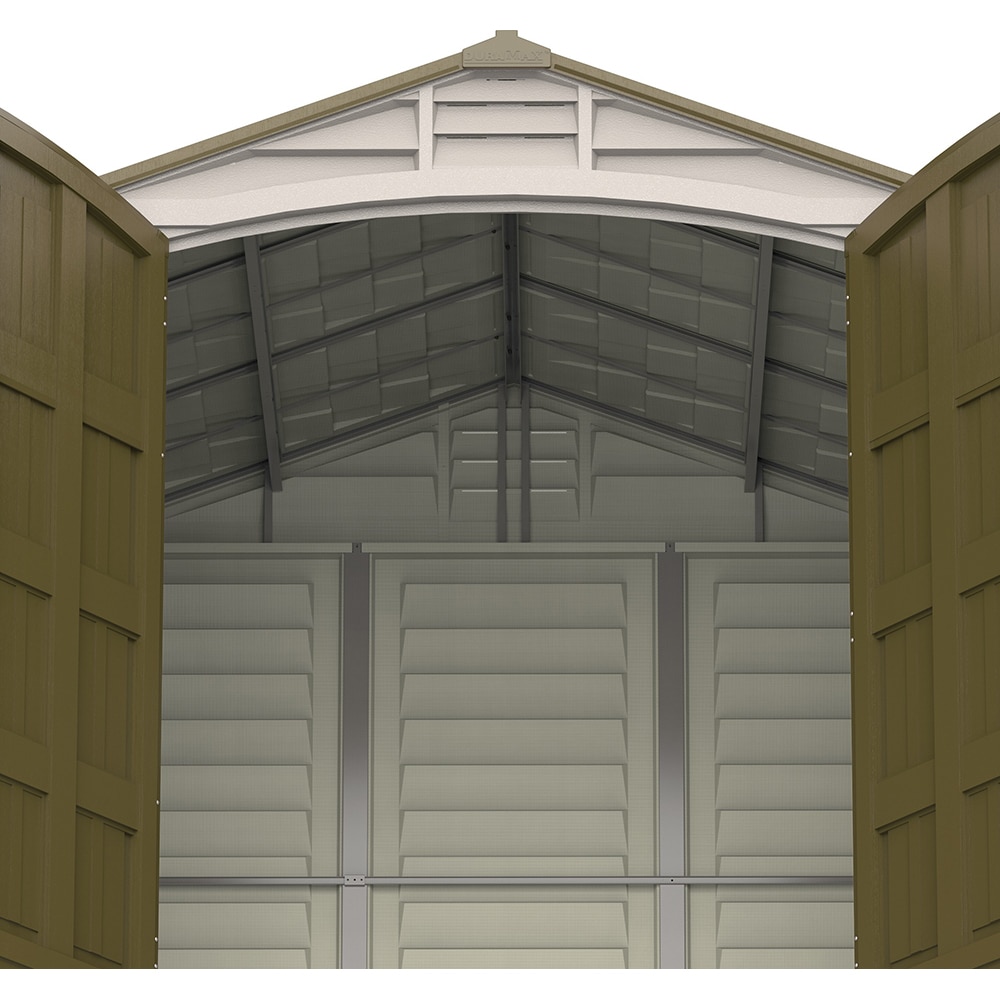 Casuta de gradina DURAMAX Duraplus, rasina, 246.4 x 239.7 x 234.4 cm, bej