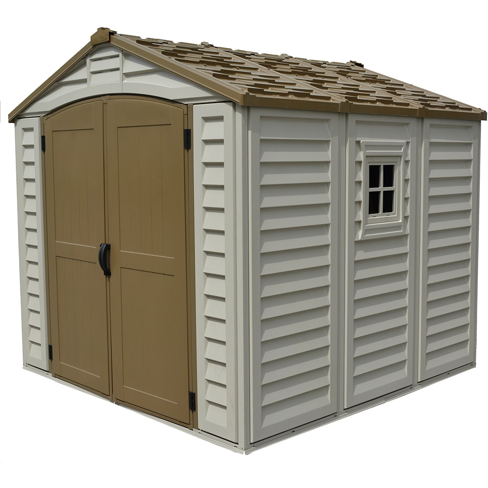 Casuta de gradina DURAMAX Duraplus, rasina, 246.4 x 239.7 x 234.4 cm, bej