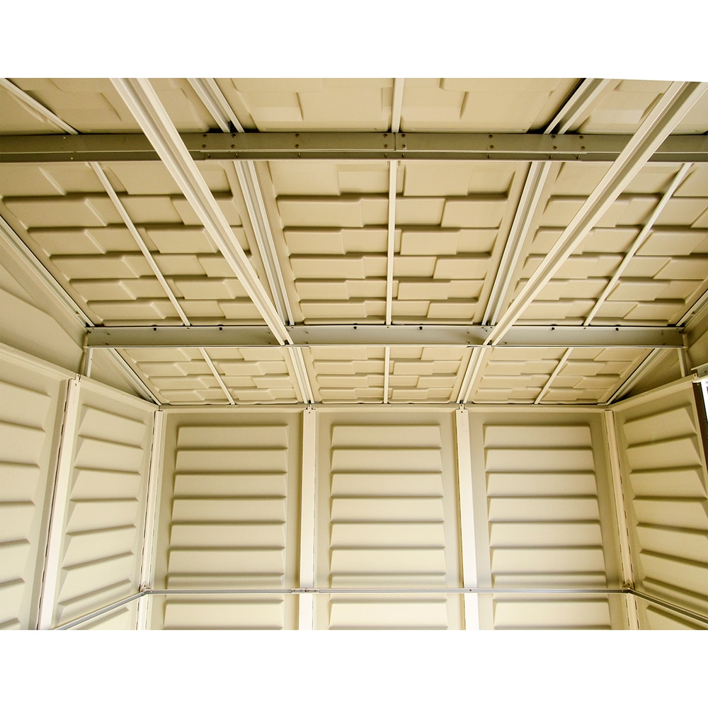 Casuta de gradina DURAMAX Duraplus, rasina, 246.4 x 239.7 x 234.4 cm, bej