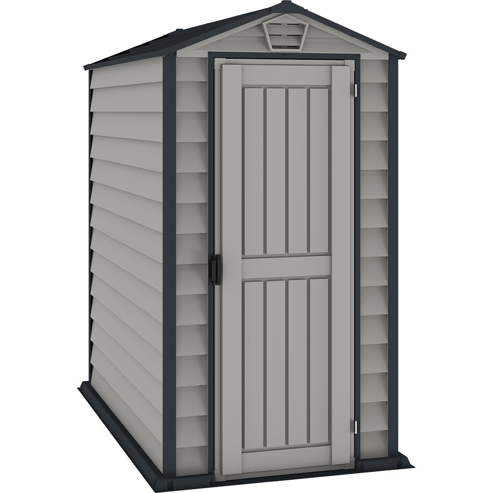 Casuta de gradina DURAMAX Evermore, plastic, 180.5 x 109.9 x 191.3 cm, gri inchis