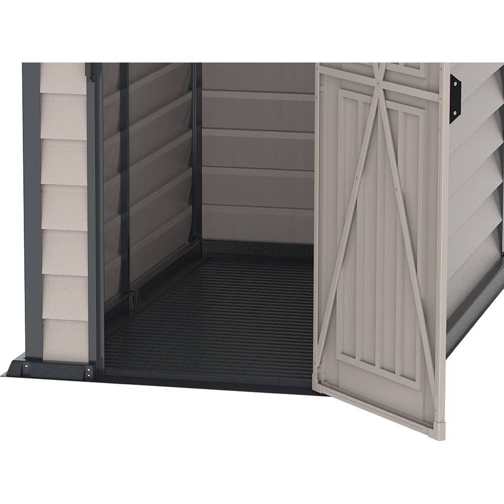 Casuta de gradina DURAMAX Evermore, plastic, 180.5 x 109.9 x 191.3 cm, gri inchis