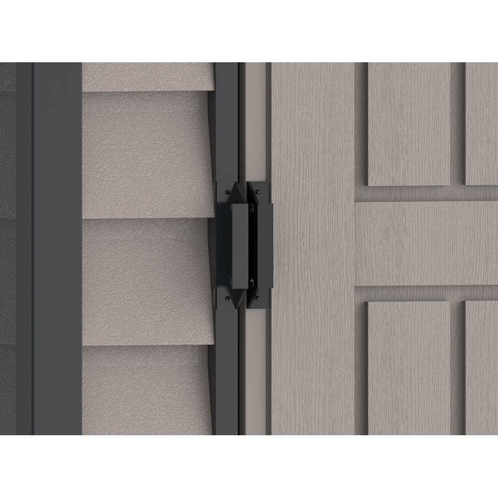 Casuta de gradina DURAMAX Evermore, plastic, 180.5 x 109.9 x 191.3 cm, gri inchis