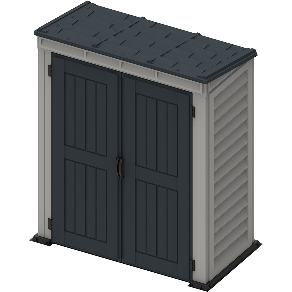 Casuta de gradina DURAMAX Yardmate Pent Roof, rasina, 170.9 x 91.9 x 202.4 cm, gri