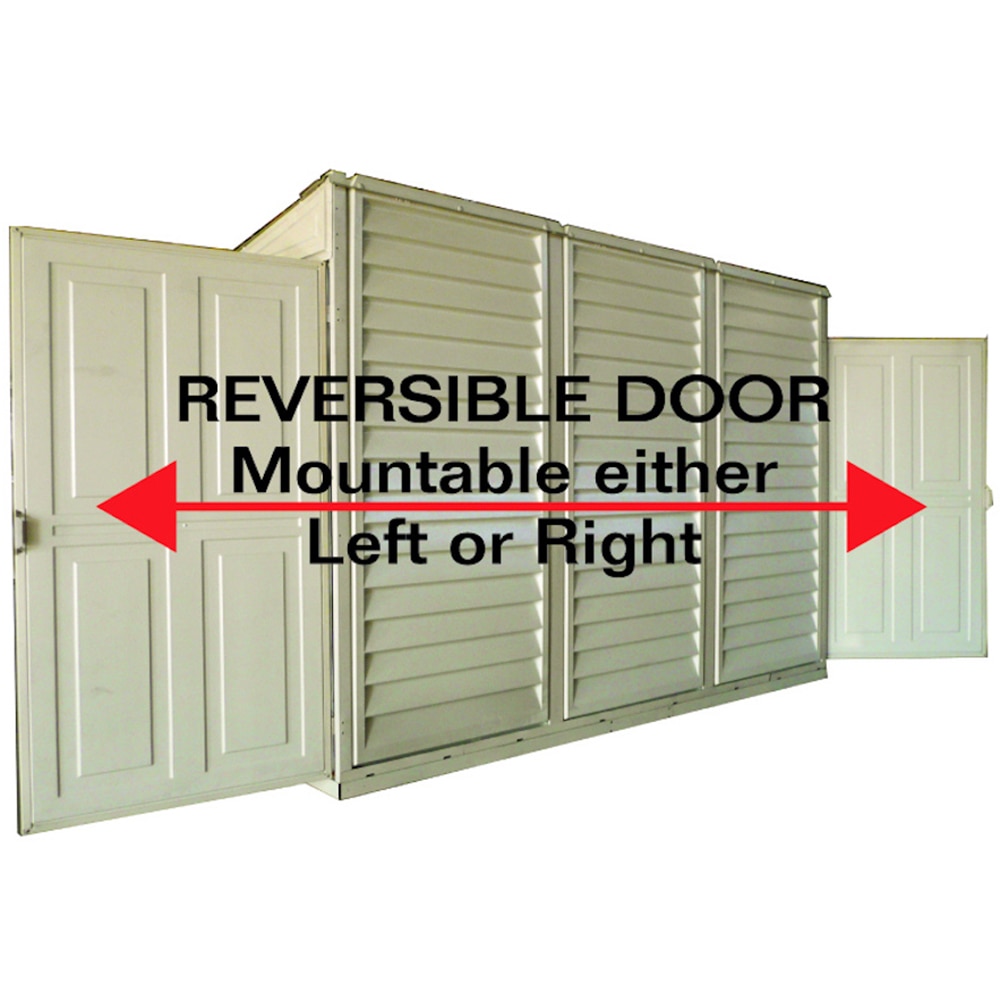 Casuta gradina DURAMAX Sidemate, rasina, 122 x 239.7 x 187.4 cm, bej