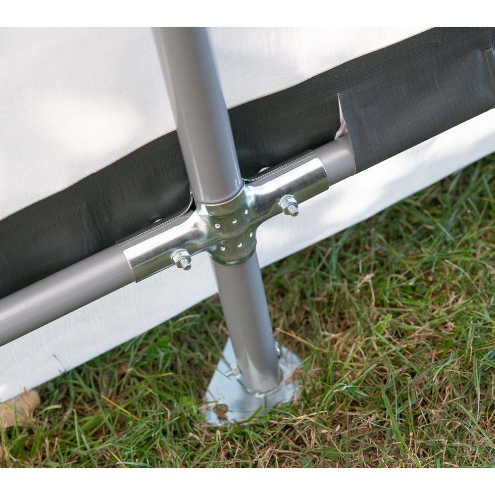 Pavilion gradina SHELTER LOGIC, metal, 300 x 610 x 240 cm, gri