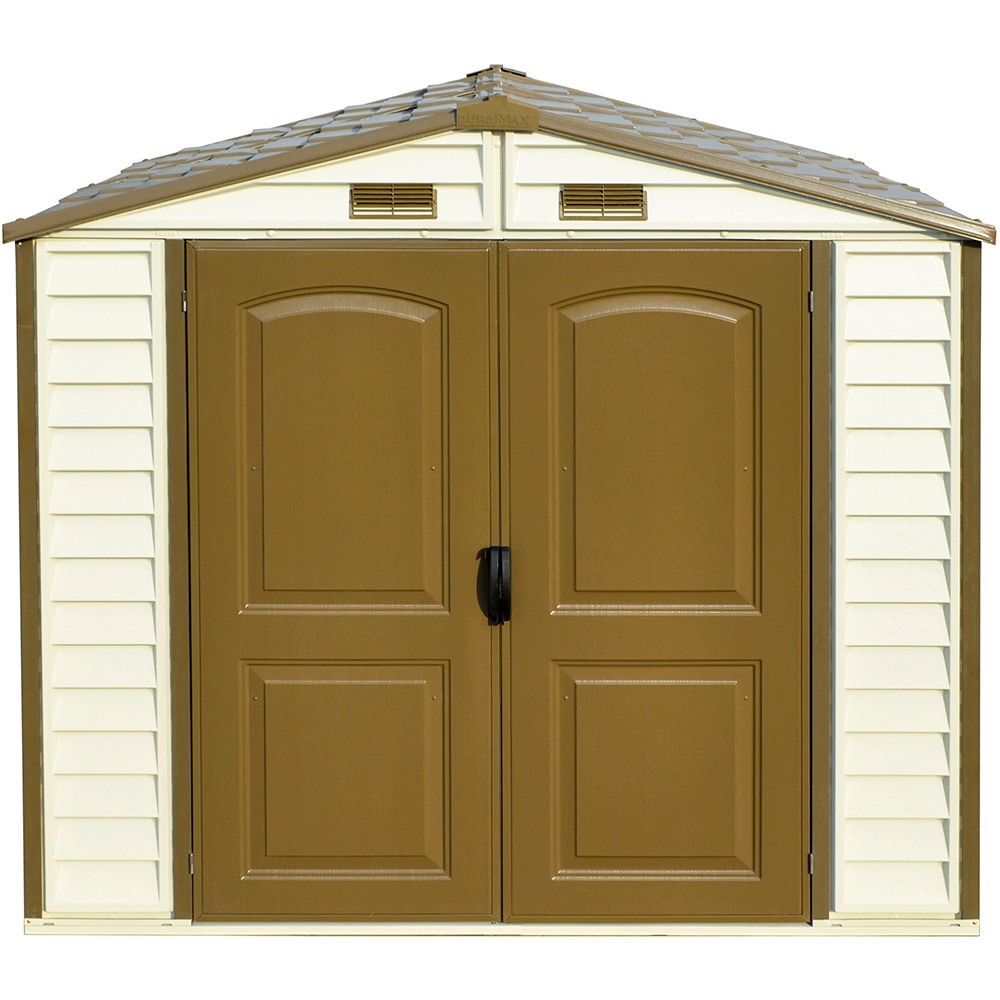 Casuta de gradina DURAMAX Store All, rasina, 245.4 x 160.7 x 222.7 cm, bej-maro deschis