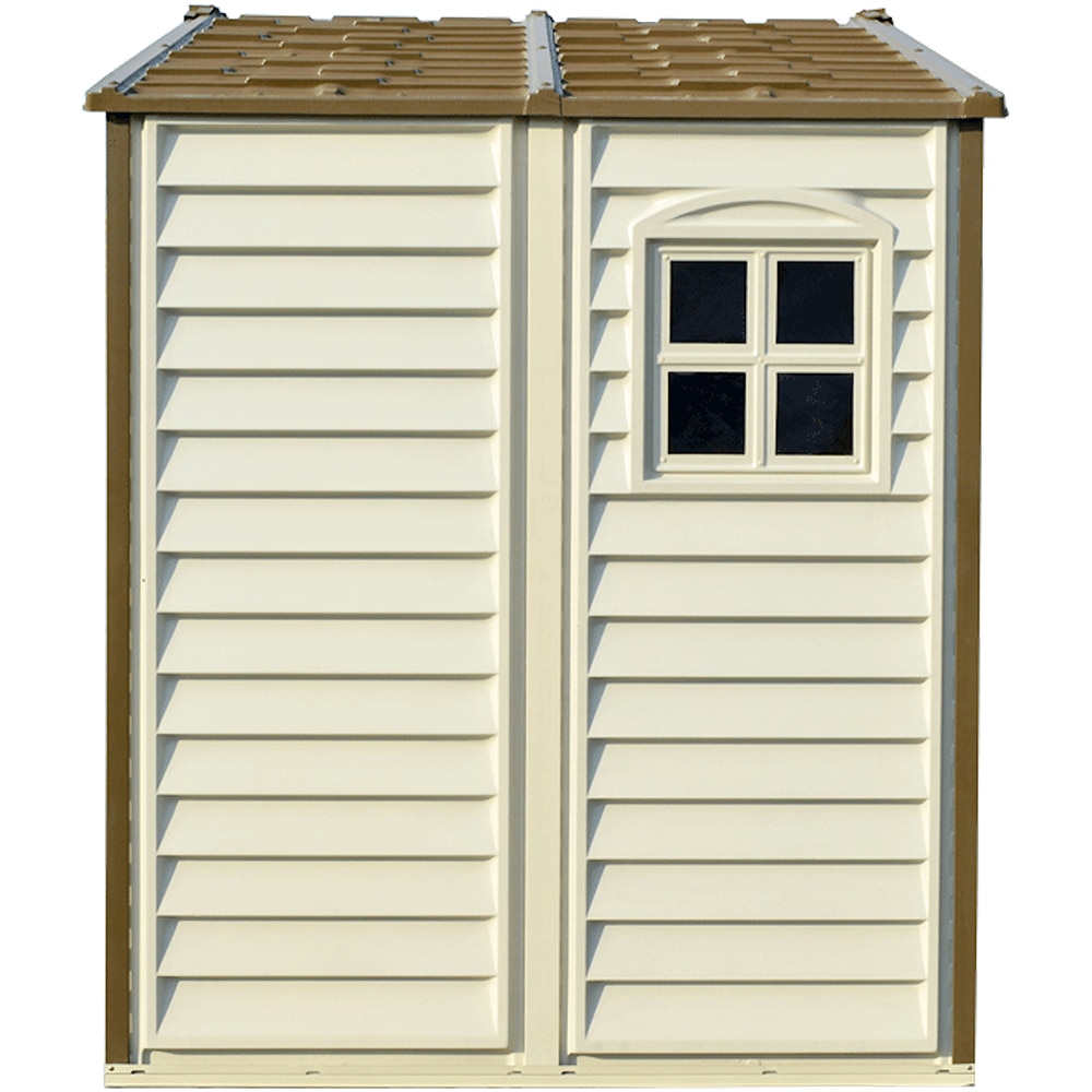 Casuta de gradina DURAMAX Store All, rasina, 245.4 x 160.7 x 222.7 cm, bej-maro deschis