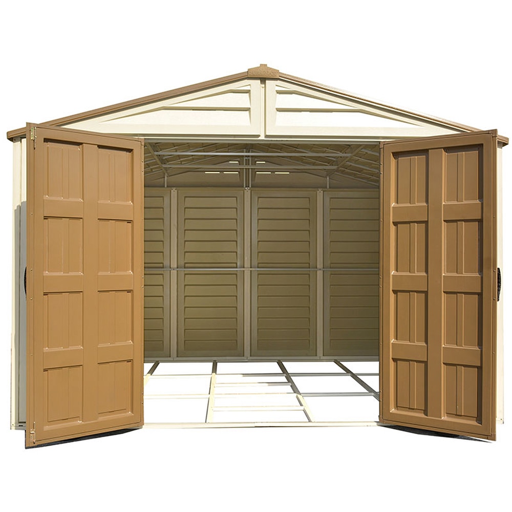 Casuta de gradina DURAMAX Woodbridge Plus, rasina, 324.8 x 318.7 x 233.2 cm, bej