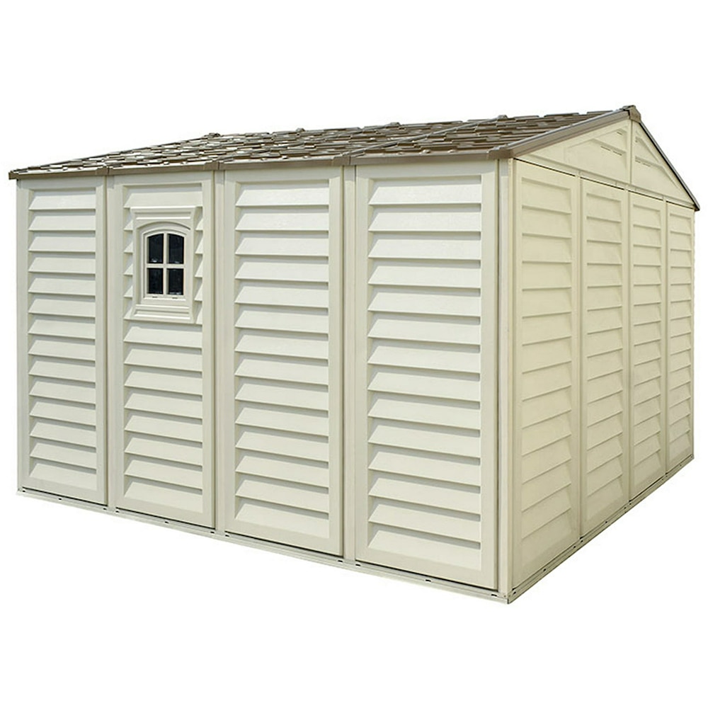 Casuta de gradina DURAMAX Woodbridge Plus, rasina, 324.8 x 318.7 x 233.2 cm, bej