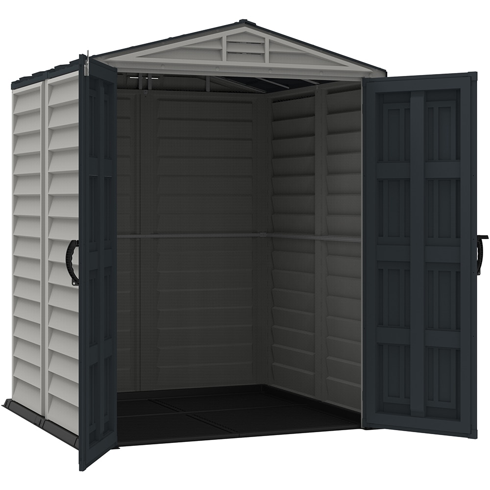 Casuta gradina DURAMAX Yardmate Plus, rasina, 161.1 x 170.9 x 210 cm, gri antracit