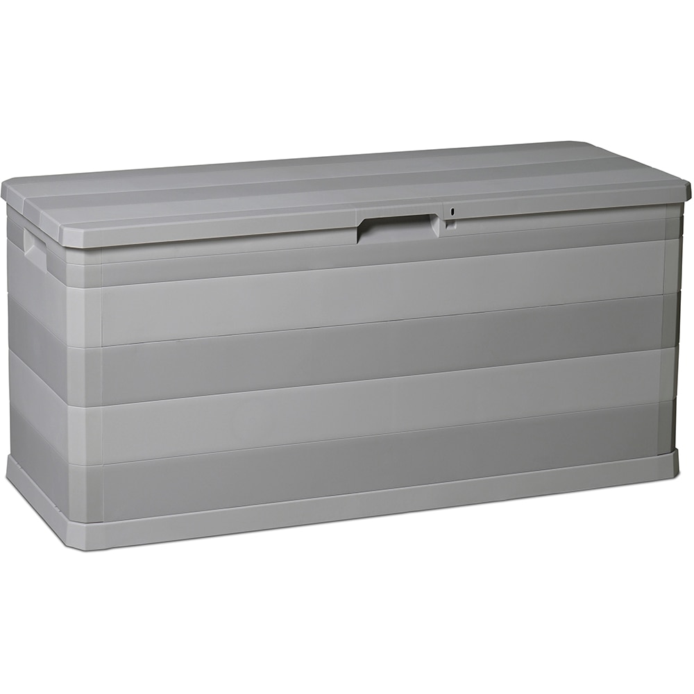 Lada depozitare gradina TOOMAX Multibox Elegance, PP, 117 x 45 x 56 cm, gri deschis