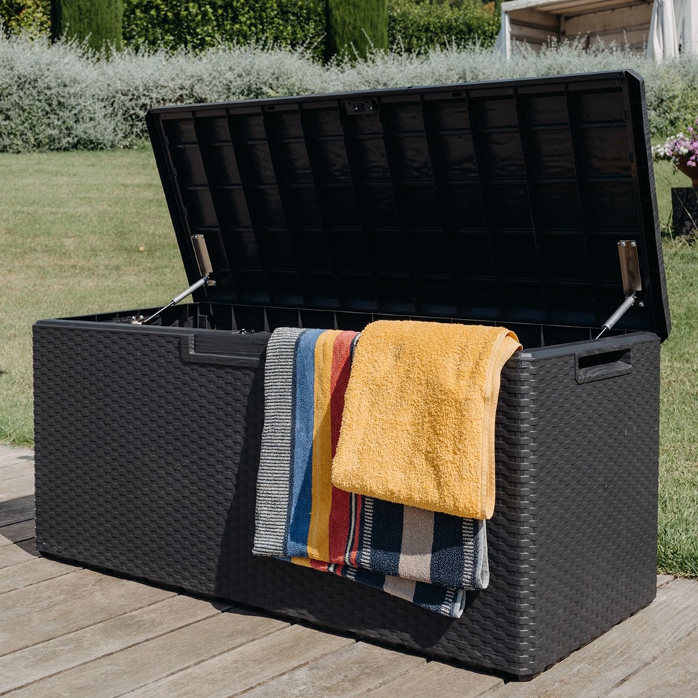 Lada depozitare gradina TOOMAX Portofino, PP, 123.7 x 54.5 x 56.2 cm, antracit