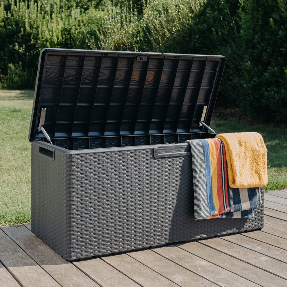 Lada depozitare gradina TOOMAX Portofino, PP, 123.7 x 54.5 x 56.2 cm, antracit