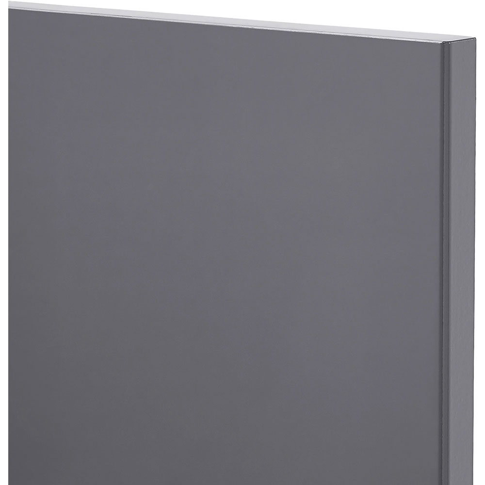 Front usa coloana GOODHOME Stevia, MDF, 59.7 x 45.3 x 1.8 cm, gri antracit 