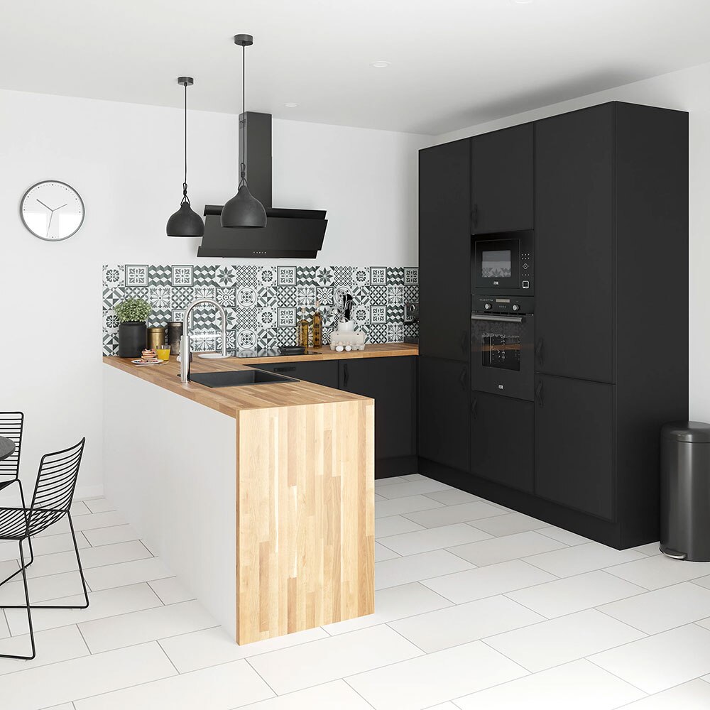 Panou aditional GOODHOME Pasilla, 61 x 90 x 1.8 cm, PAL, negru