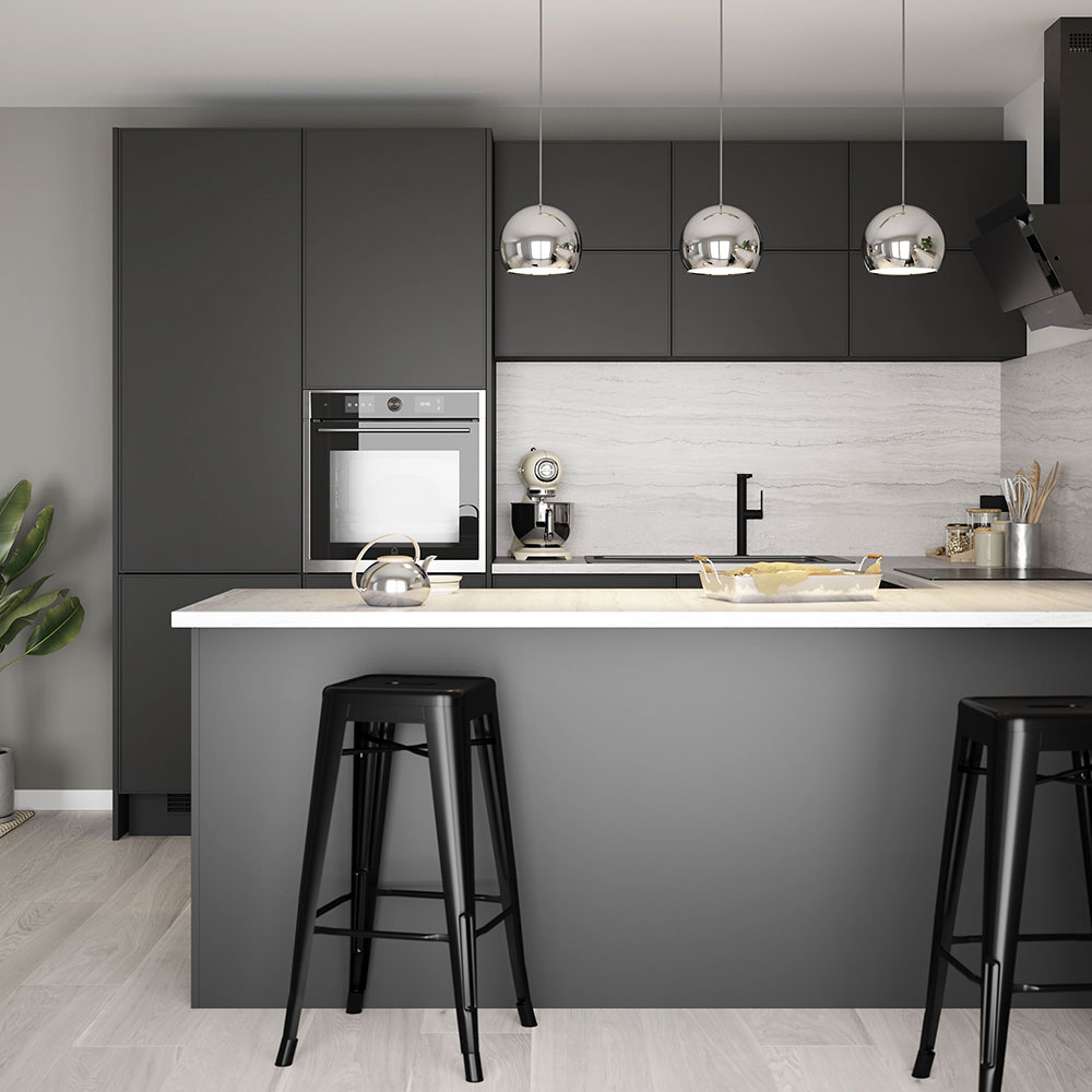 Panou aditional GOODHOME Pasilla, 61 x 90 x 1.8 cm, PAL, negru
