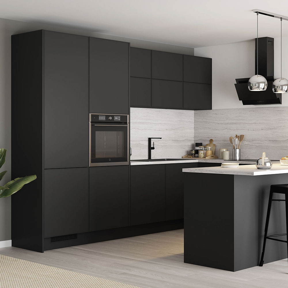 Panou aditional GOODHOME Pasilla, 61 x 90 x 1.8 cm, PAL, negru