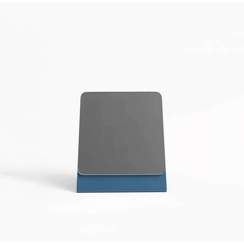 Oglinda cosmetica SPIN Halo, 15.24 x 15.24 cm, albastru inchis