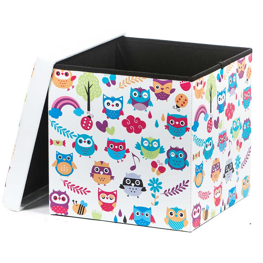Cutie depozitare Owls New, 38 x 38 x 37.5 cm, multicolor