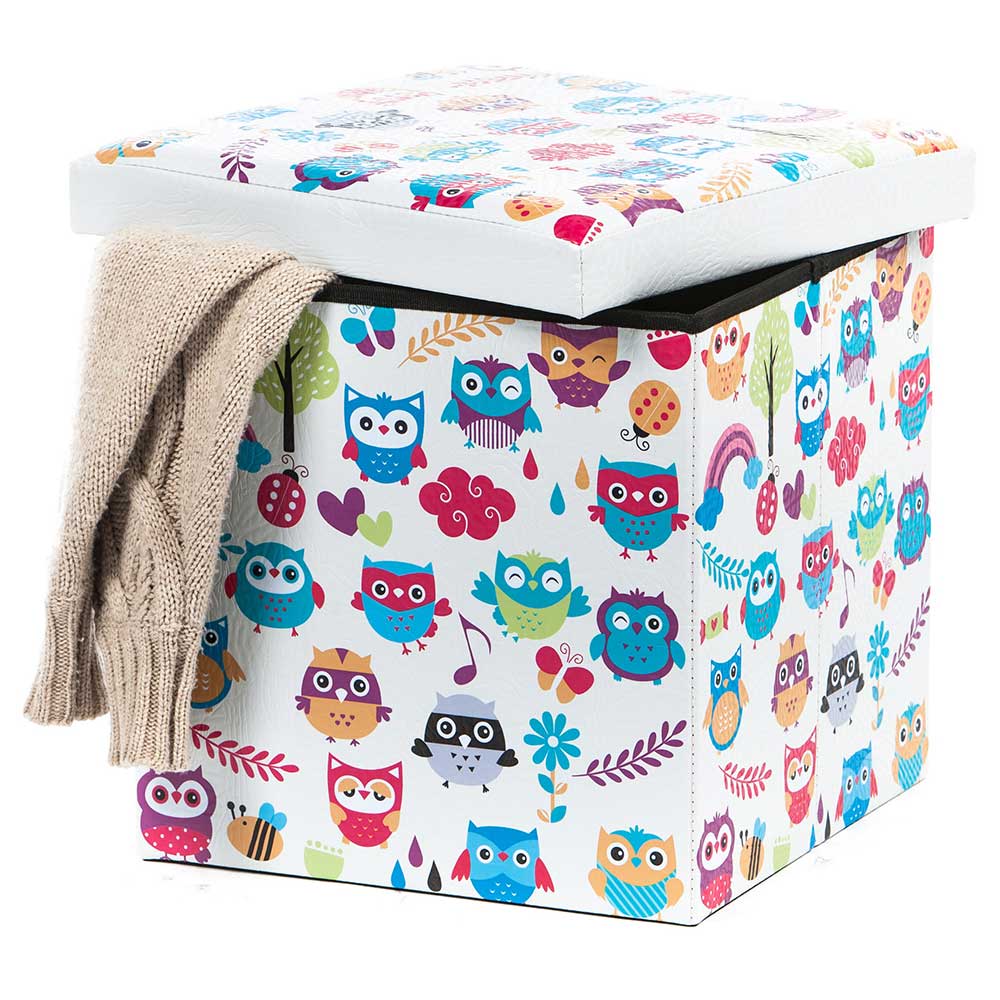 Cutie depozitare Owls New, 38 x 38 x 37.5 cm, multicolor