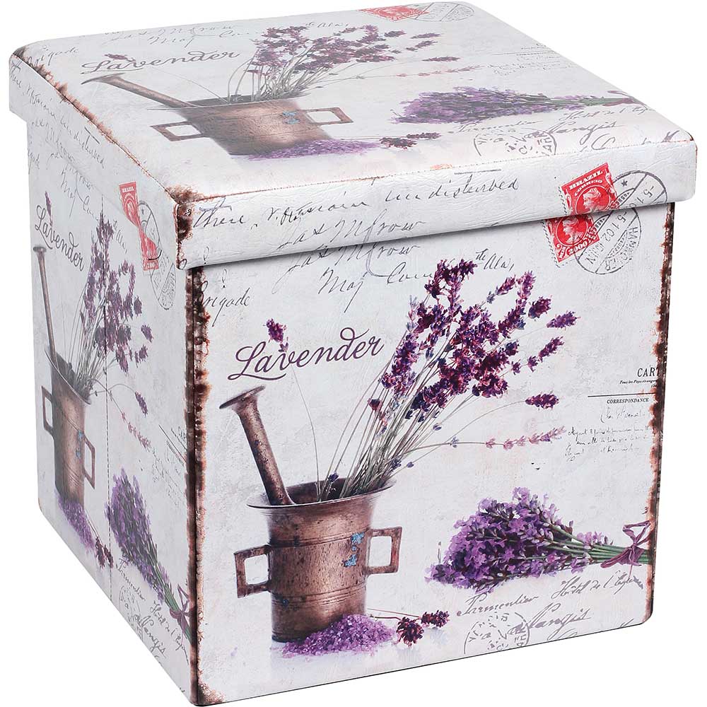 Cutie depozitare Lavanda New, 38 x 38 x 37.5 cm, multicolor