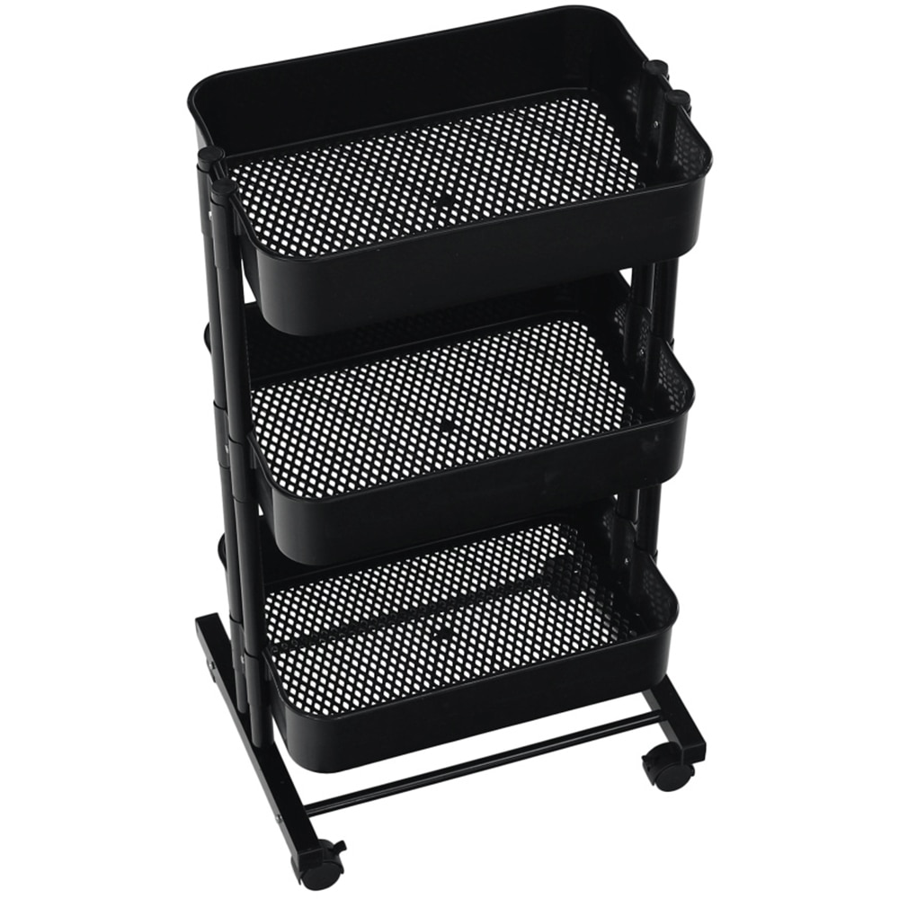 Carucior multifunctional Dobby, 45 x 37 x 77 cm, negru