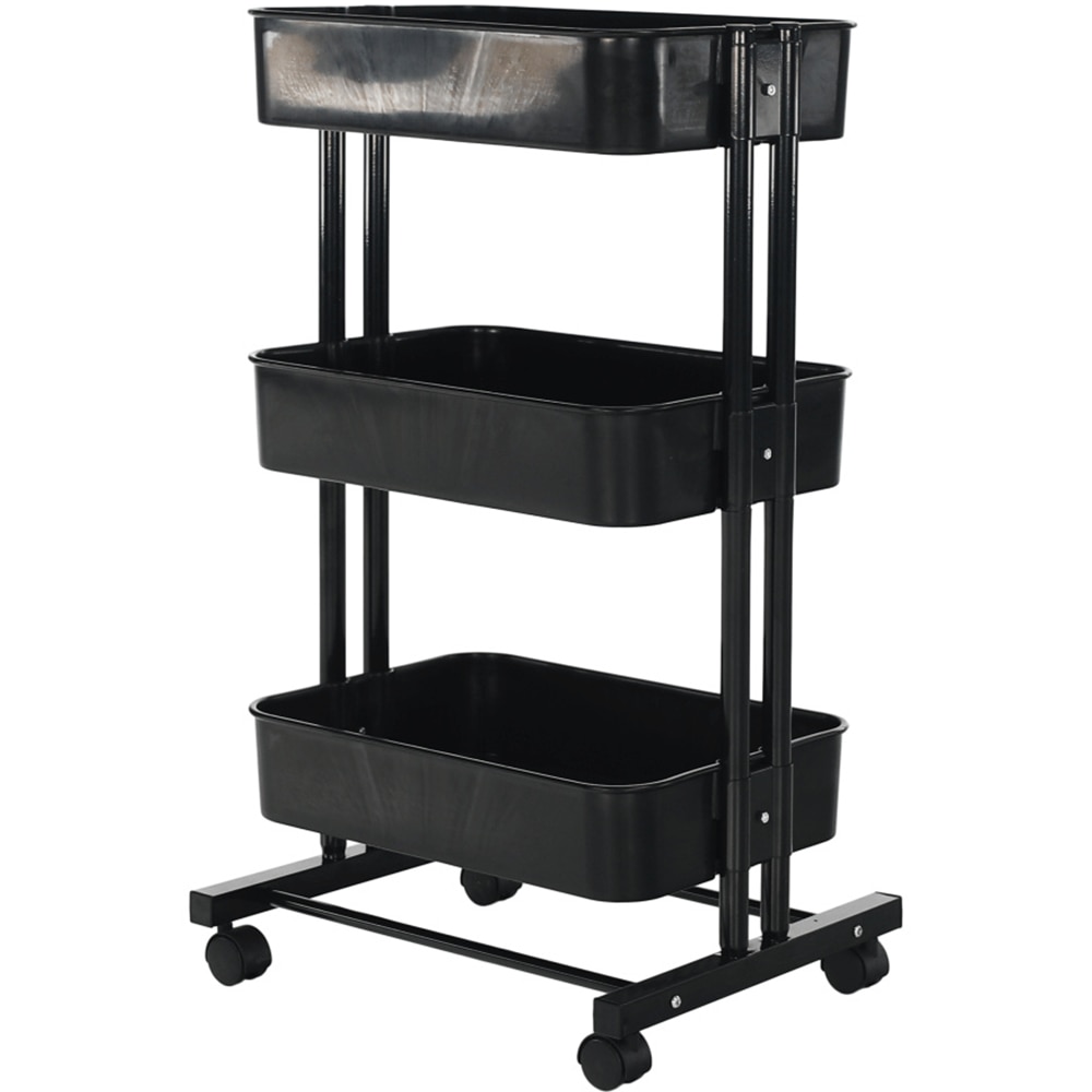 Carucior multifunctional Dobby, 45 x 37 x 77 cm, negru