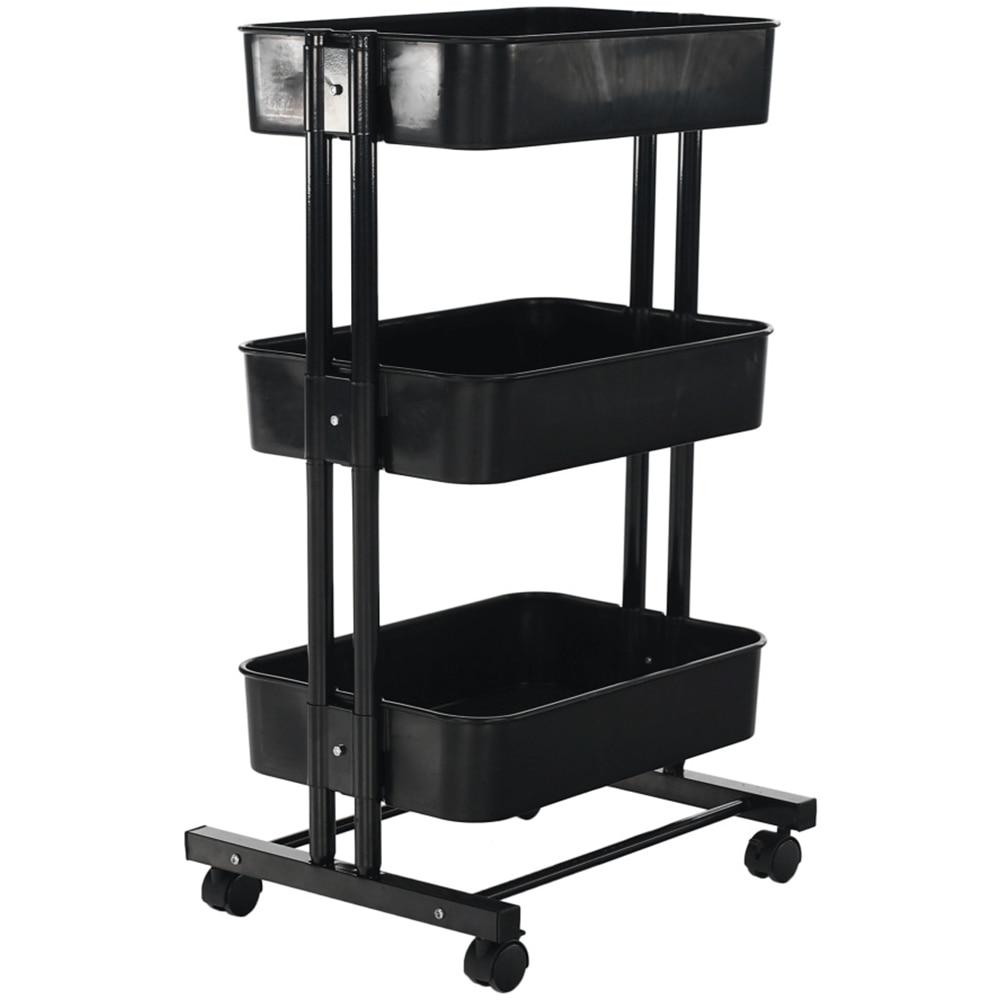 Carucior multifunctional Dobby, 45 x 37 x 77 cm, negru