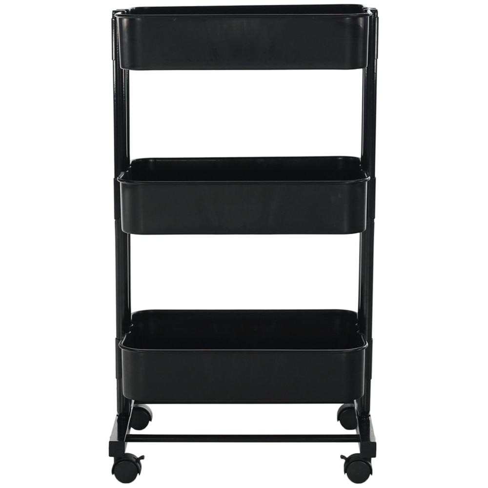 Carucior multifunctional Dobby, 45 x 37 x 77 cm, negru