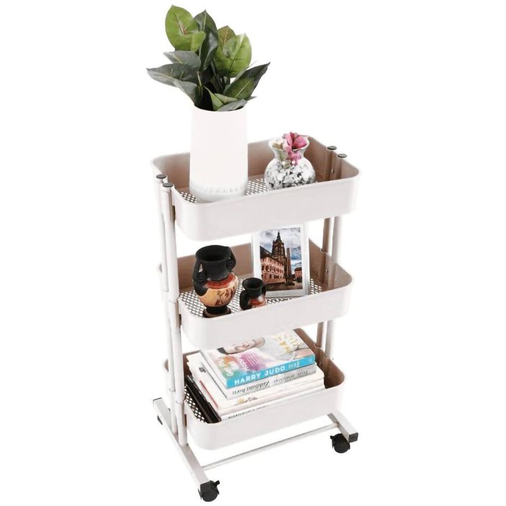 Carucior multifunctional Dobby, 45 x 37 x 77 cm, alb