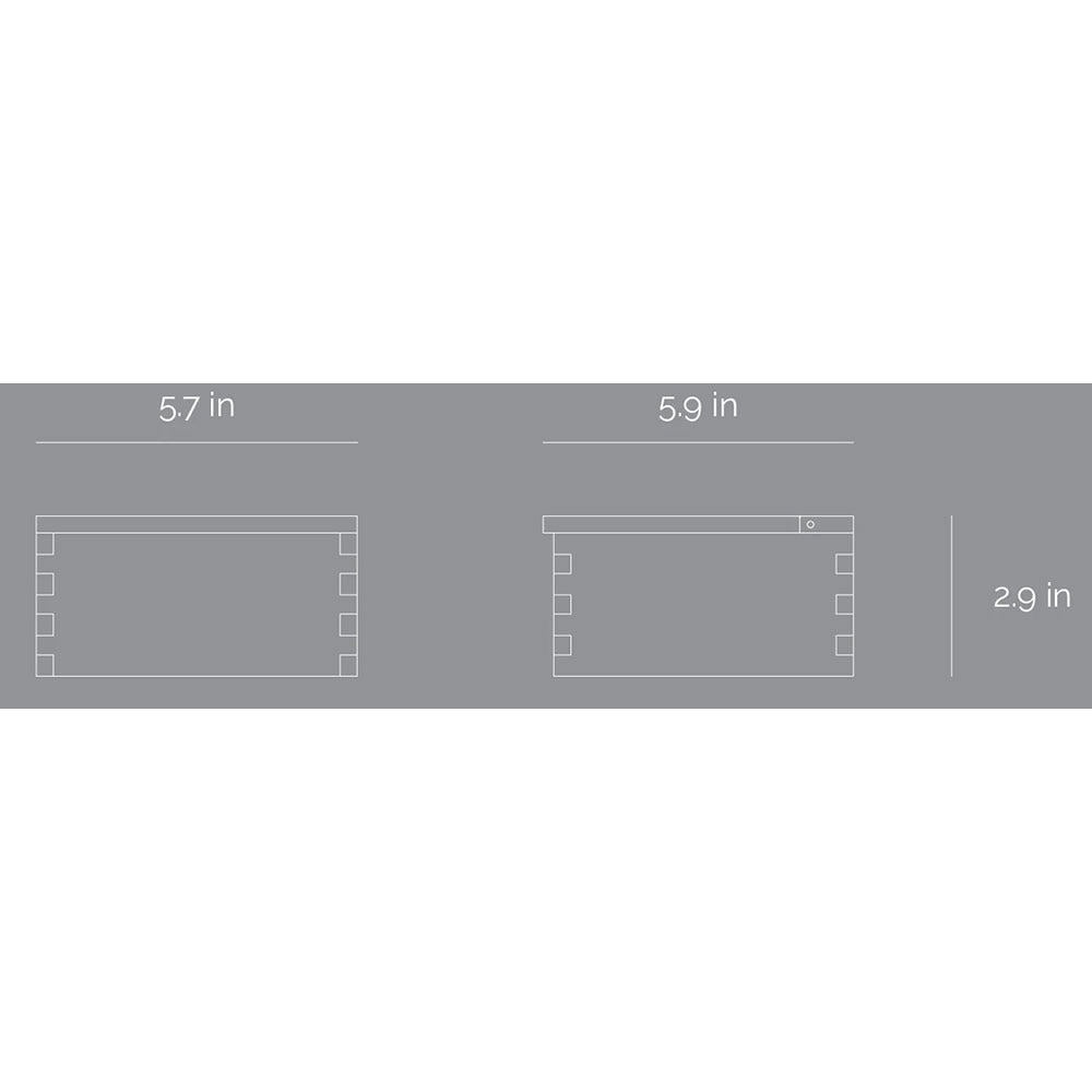 Cutie depozitare Simple S, 15 x 15 x 7.3 cm, maro deschis