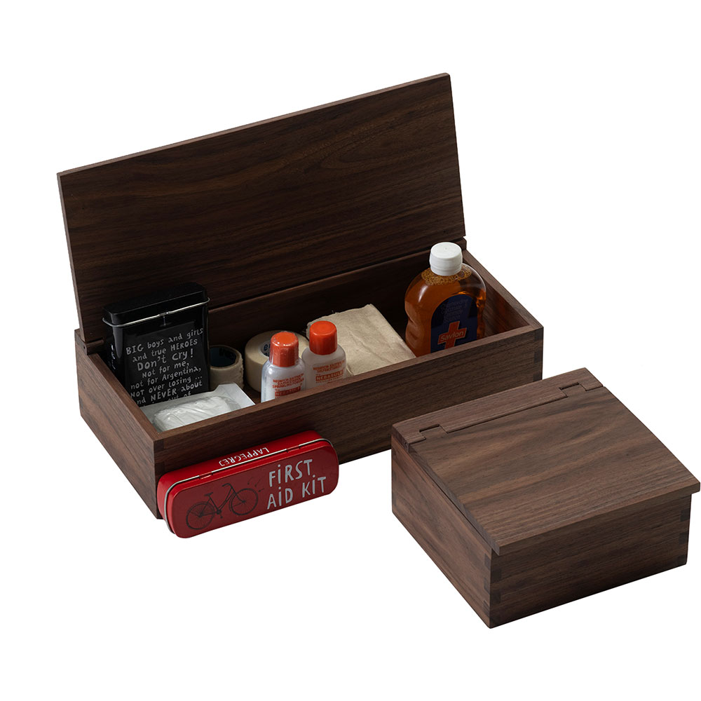 Cutie depozitare Simple L, 30 x 14.5 x 7.3 cm, maro inchis