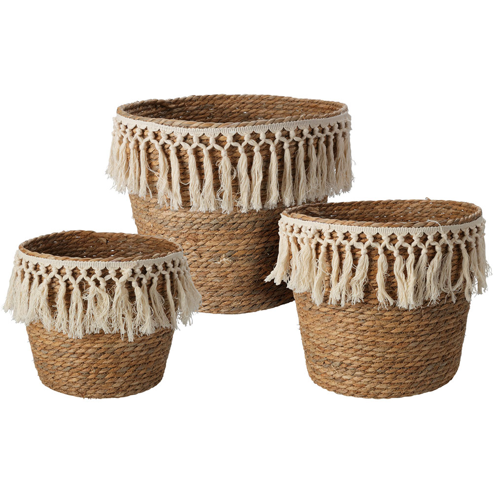 Cos depozitare NB1720100, maro deschis, 3 bucati