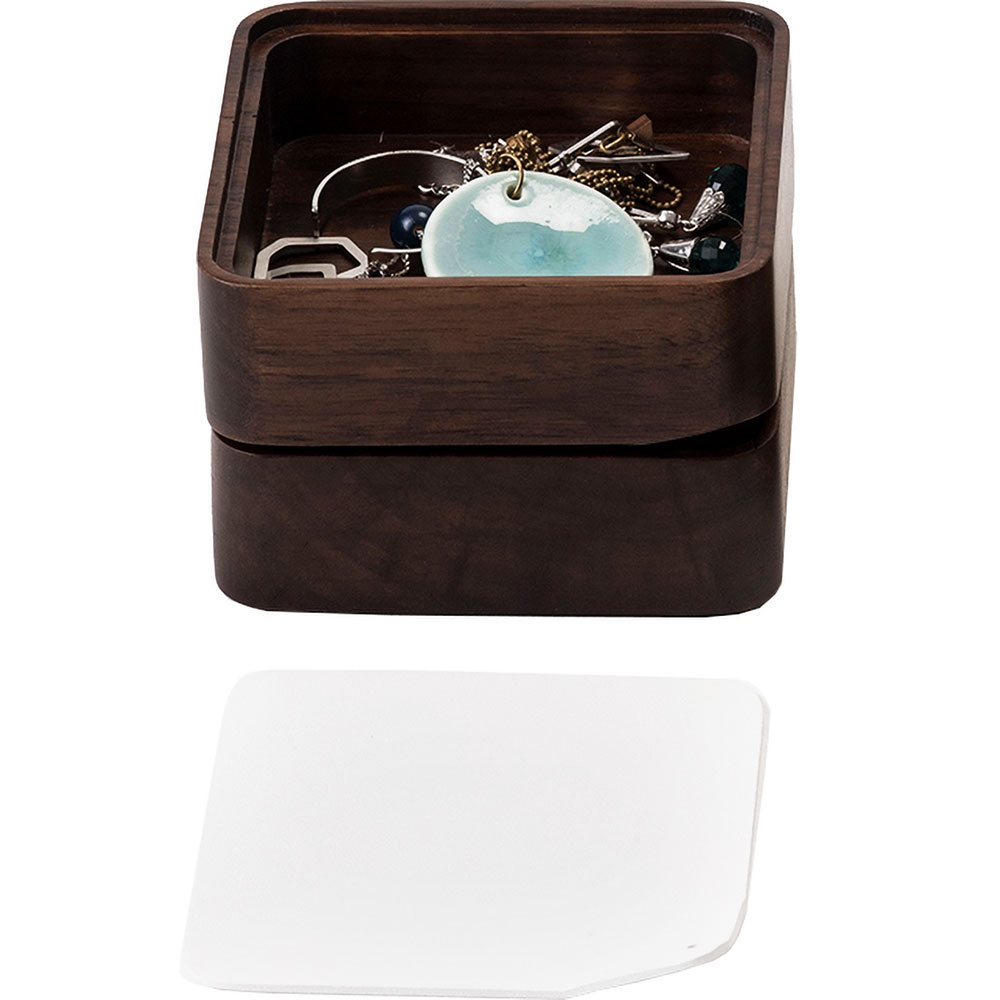 Cutie depozitare Kono, 10 x 12 x 4.6 cm, maro-alb