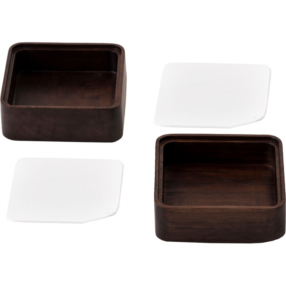 Cutie depozitare Kono, 10 x 12 x 4.6 cm, maro-alb