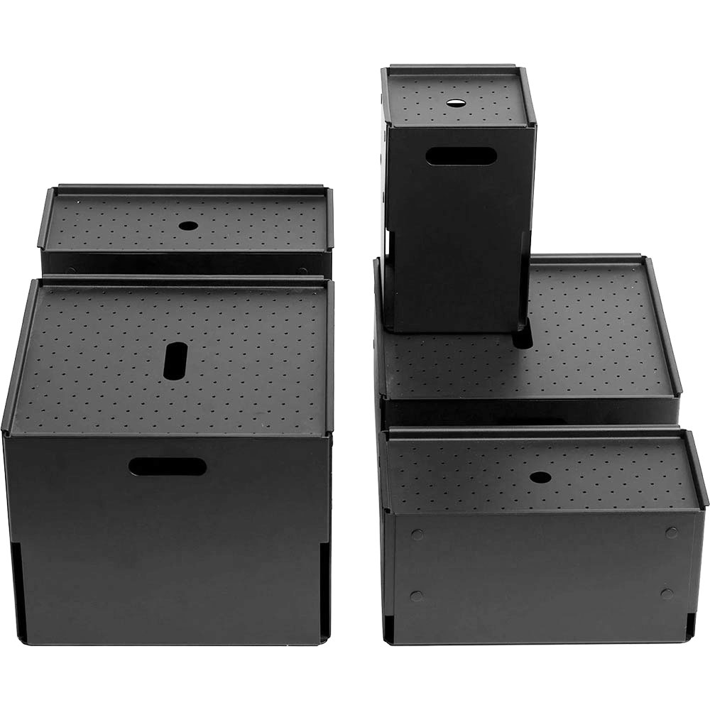 Cutie depozitare Euro T, 15 x 15 x 22 cm, gri inchis