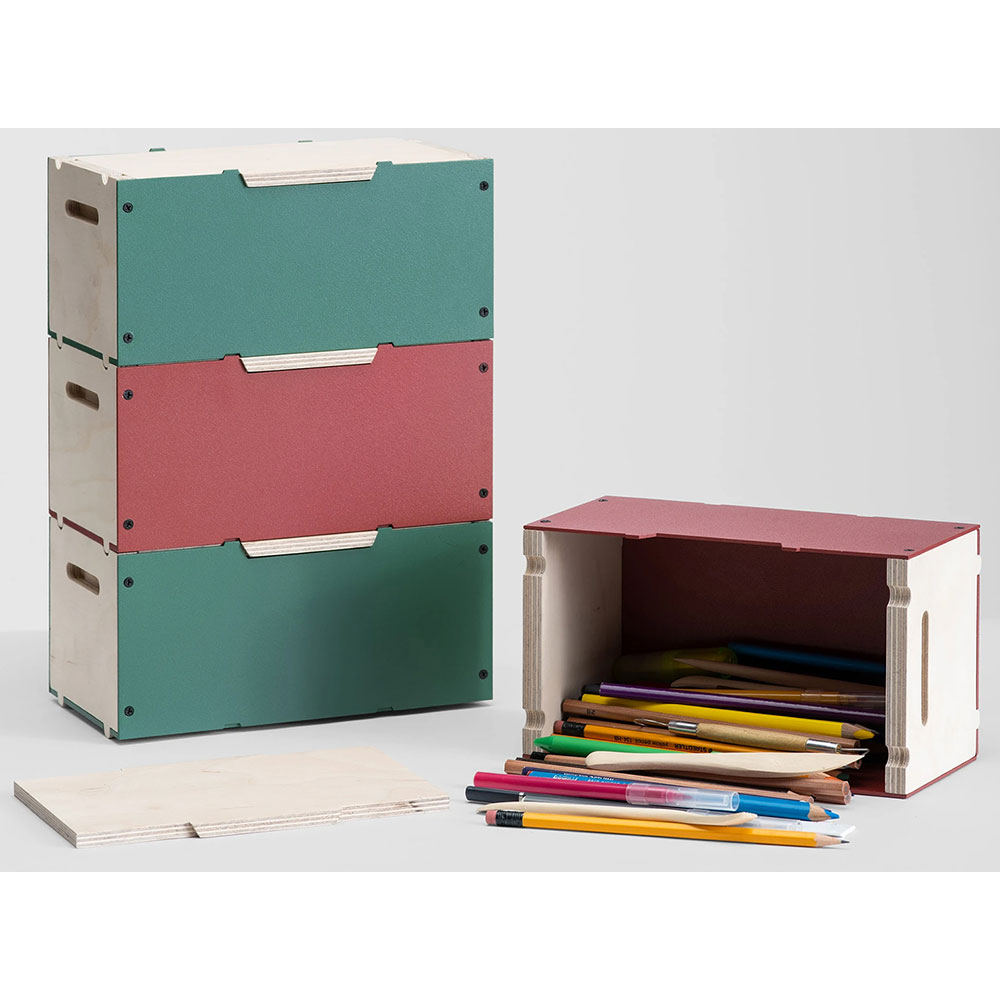 Cutie depozitare Busa, 22 x 12.4 x 10 cm, rosu