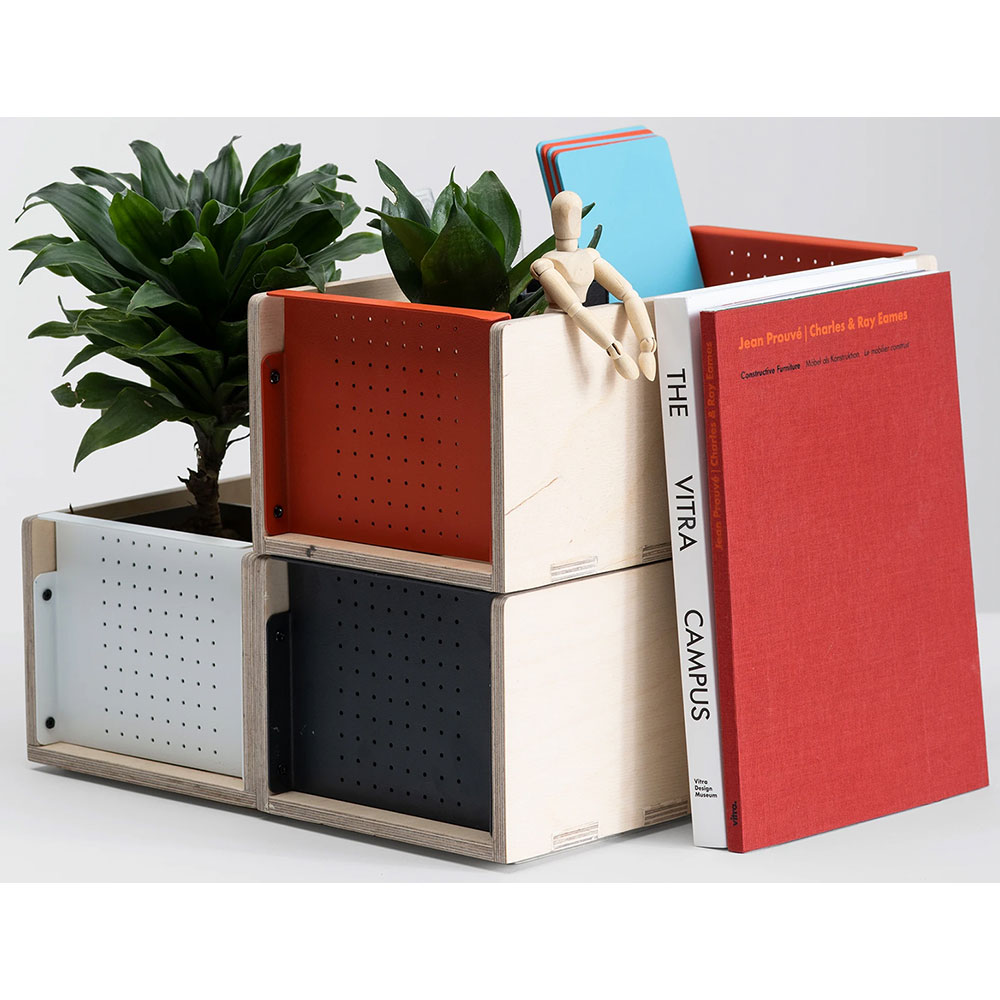 Cutie depozitare Boxxit, 30 x 15 x 12.3 cm, gri inchis