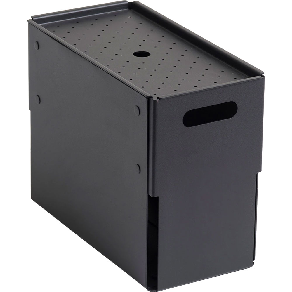 Cutie depozitare Euro Medium, 15 x 30 x 22.9 cm, gri inchis