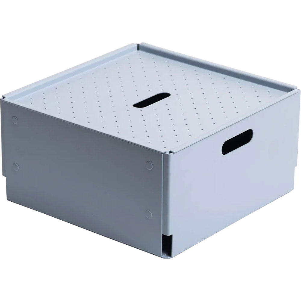 Cutie depozitare Euro Large, 30 x 30 x 14.8 cm, gri inchis