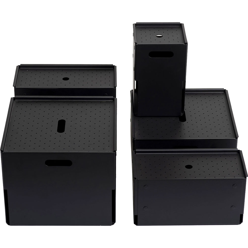 Cutie depozitare Euro Large, 30 x 30 x 14.8 cm, negru