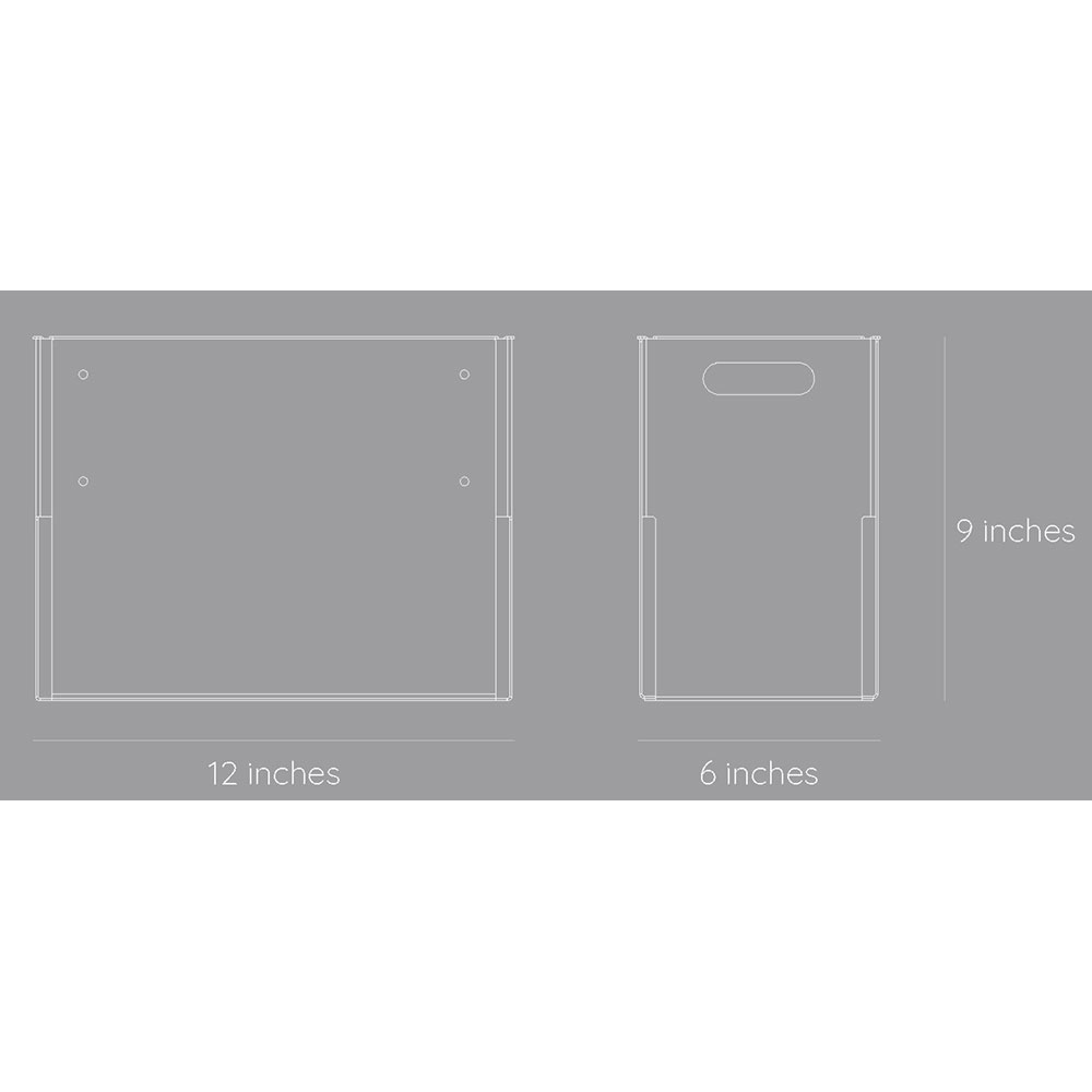 Cutie depozitare Euro Medium, 15 x 30 x 22.9 cm, rosu aprins