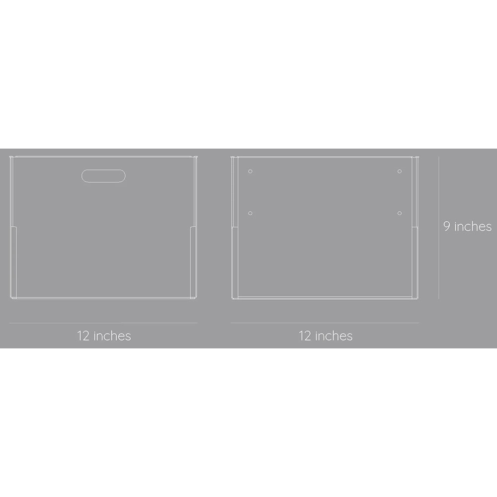 Cutie depozitare Euro XL, 30 x 30 x 22.9 cm, gri deschis